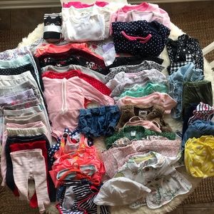 62 Piece Baby Girl Lot 3-6 Month / 6 Month